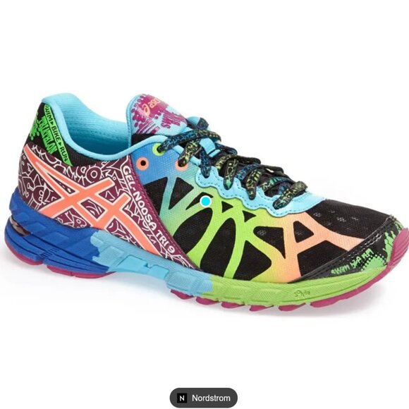 Rare New w/tags Asics GEL Noosa Tri 9 Black Multicolor Womens 9 US Medium - Picture 12 of 12